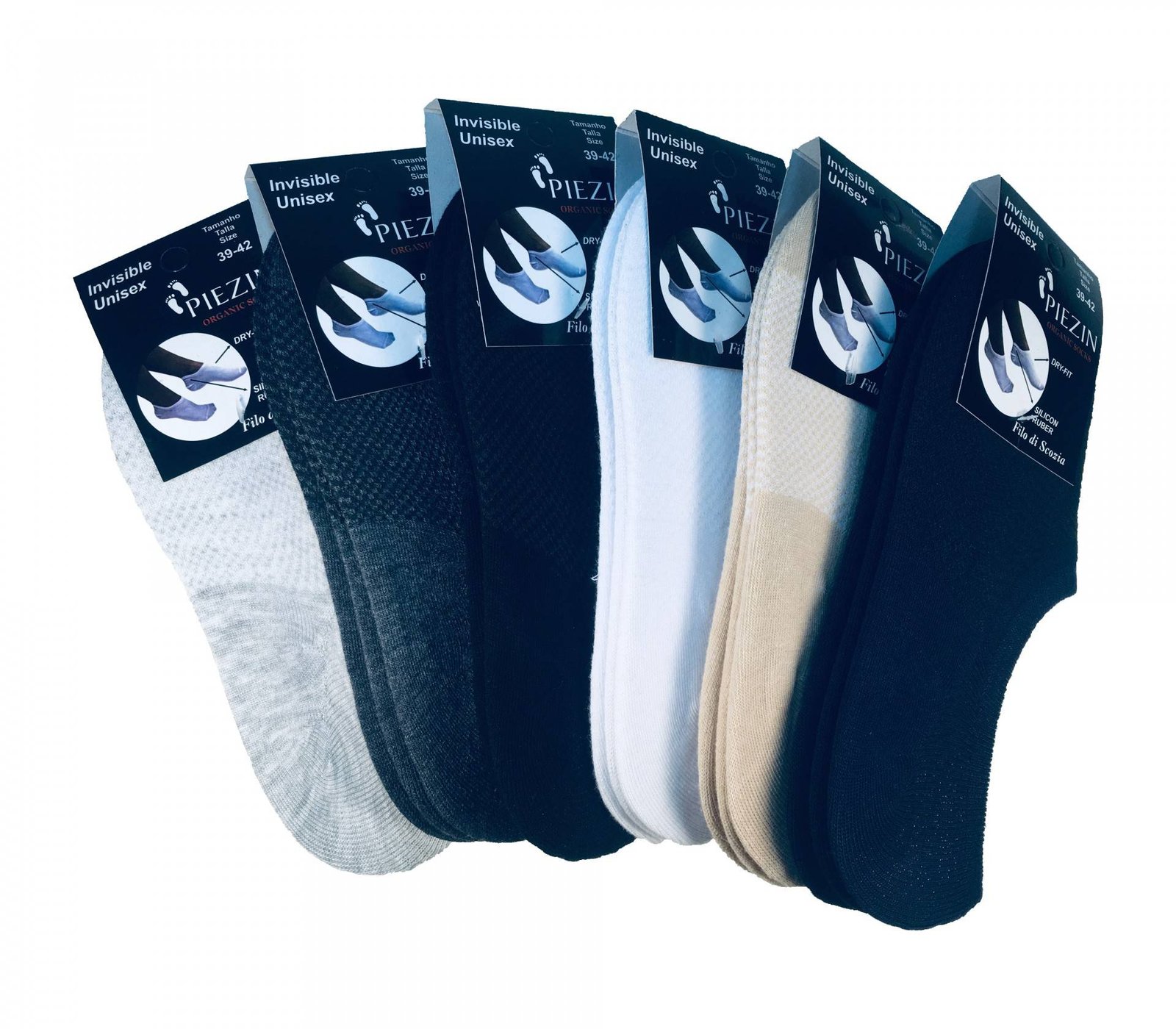 Pack de 3 Pinkies  Dry-FIT de Algodão Com Silicone 